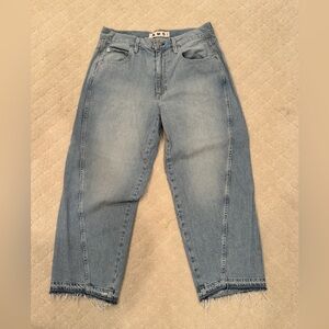 AMO Maria Jean in Blue/White Stripe Sz 28